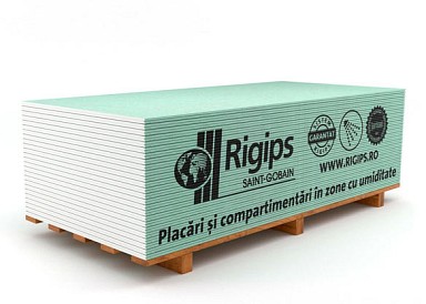 image.jpg Placa gips carton Rigips RBI (HIDRO), grosime 12.5 mm, 1200 x 2600 mm